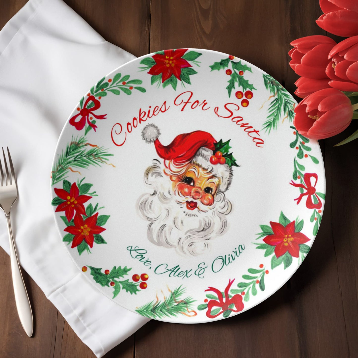 Cookies for Santa Plate