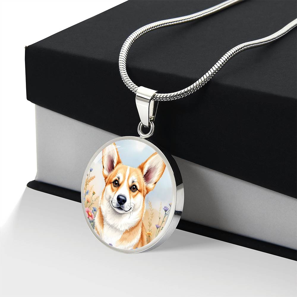 Corgi Dog Pendant Necklace