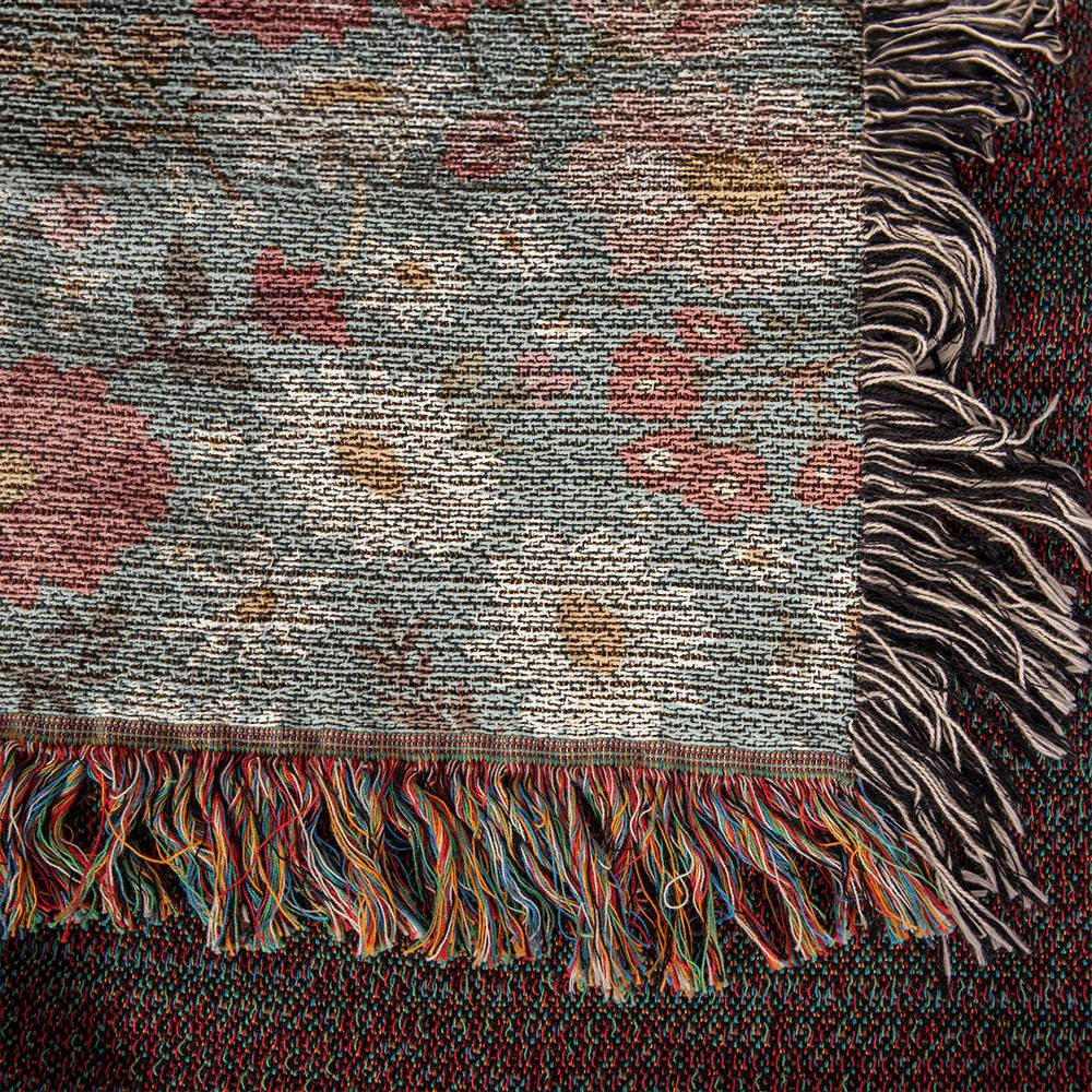 Floral Woven Blanket-[Heartfelt Family Gift]