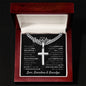 Grandson Engraved Cross-[Heartfelt Family Gift]