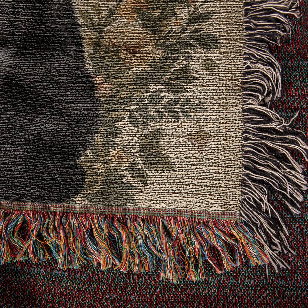 Black Cat Woven Blanket-[Heartfelt Family Gift]