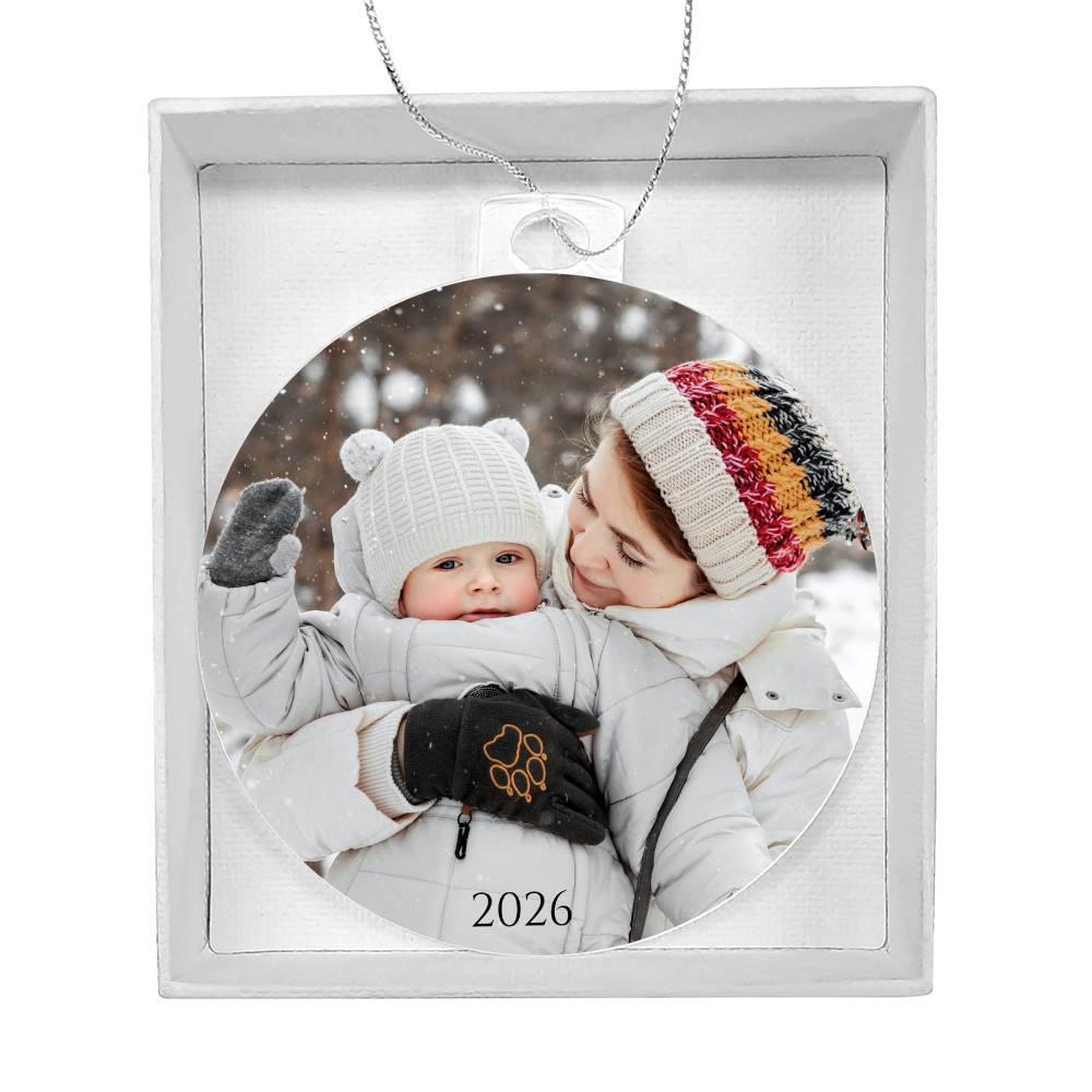Family Photo Christmas Tree Acrylic Ornament
