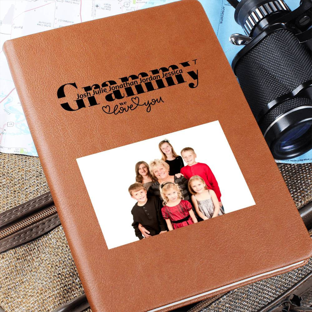 Grammy Personalized Keepsake Journal with Grandkids Names and Photo-[Heartfelt Family Gift]