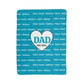 Dad with Kids Names Sherpa Fleece Blanket-[Heartfelt Family Gift]