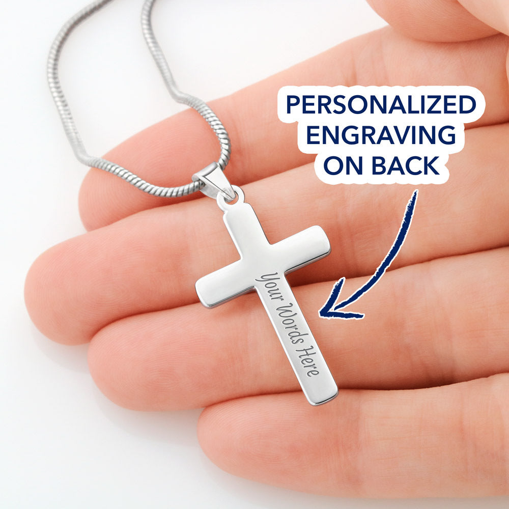 5th Grade Graduation Personalized Cross Necklace