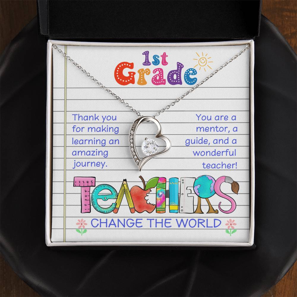Teacher Thank You Necklace Gift