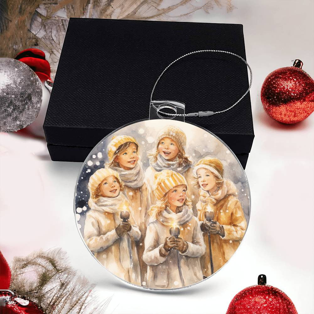 Carolers  Acrylic Christmas Ornament-[Heartfelt Family Gift]