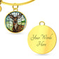 Deer Faux Stained Glass Necklace or Charm Bracelet-[Heartfelt Family Gift]