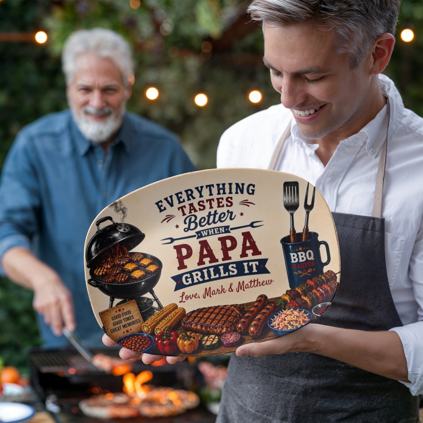 Everything Tastes Better When Dad Grills It BBQ Plate