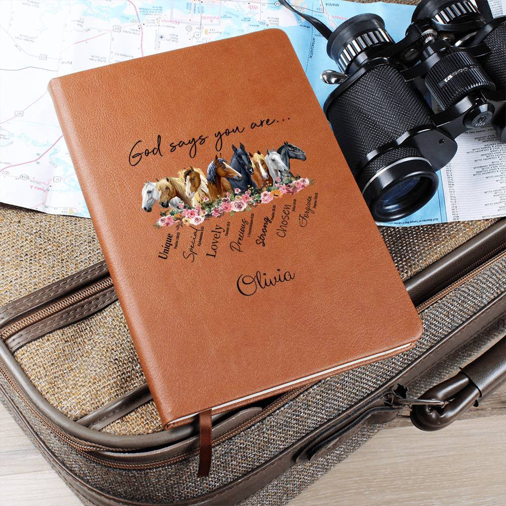 Horses God Says You Are Personalized Name Journal