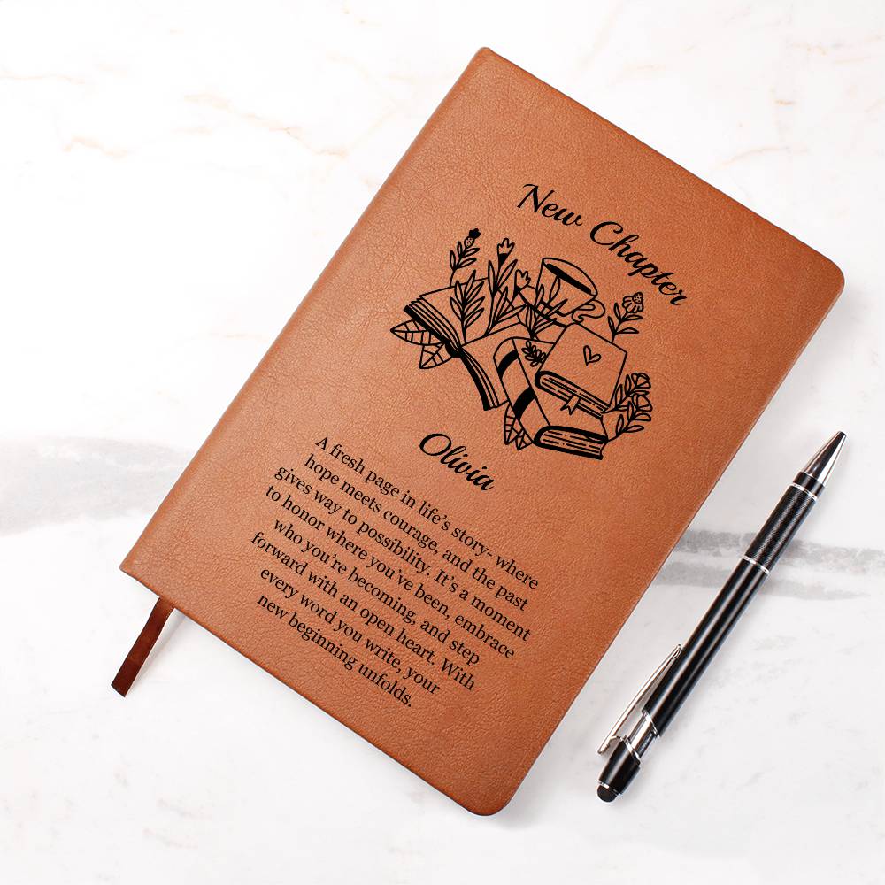 Personalized New Chapter Vegan Leather Journal