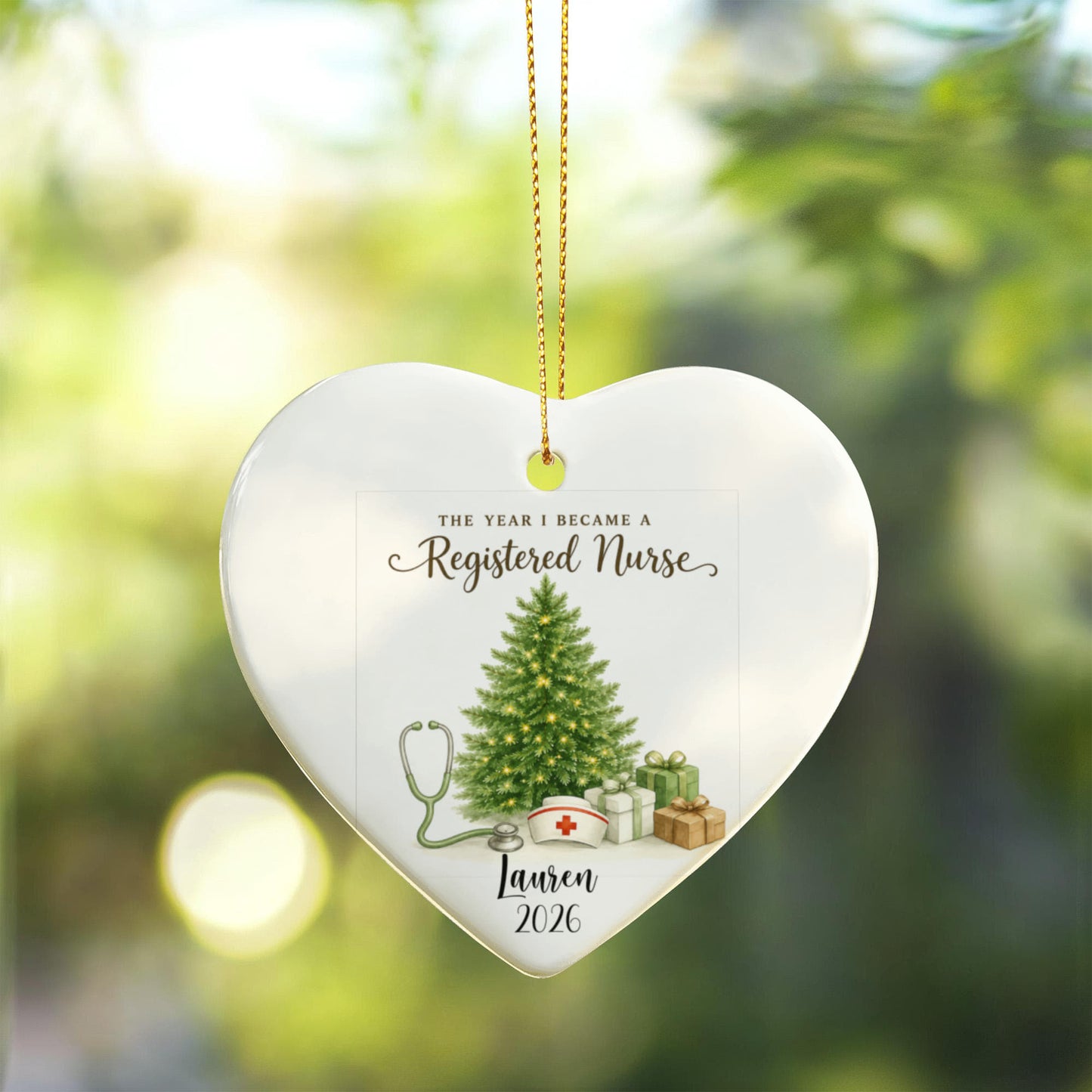 1st Christmas As A Registered Nurse Ornament