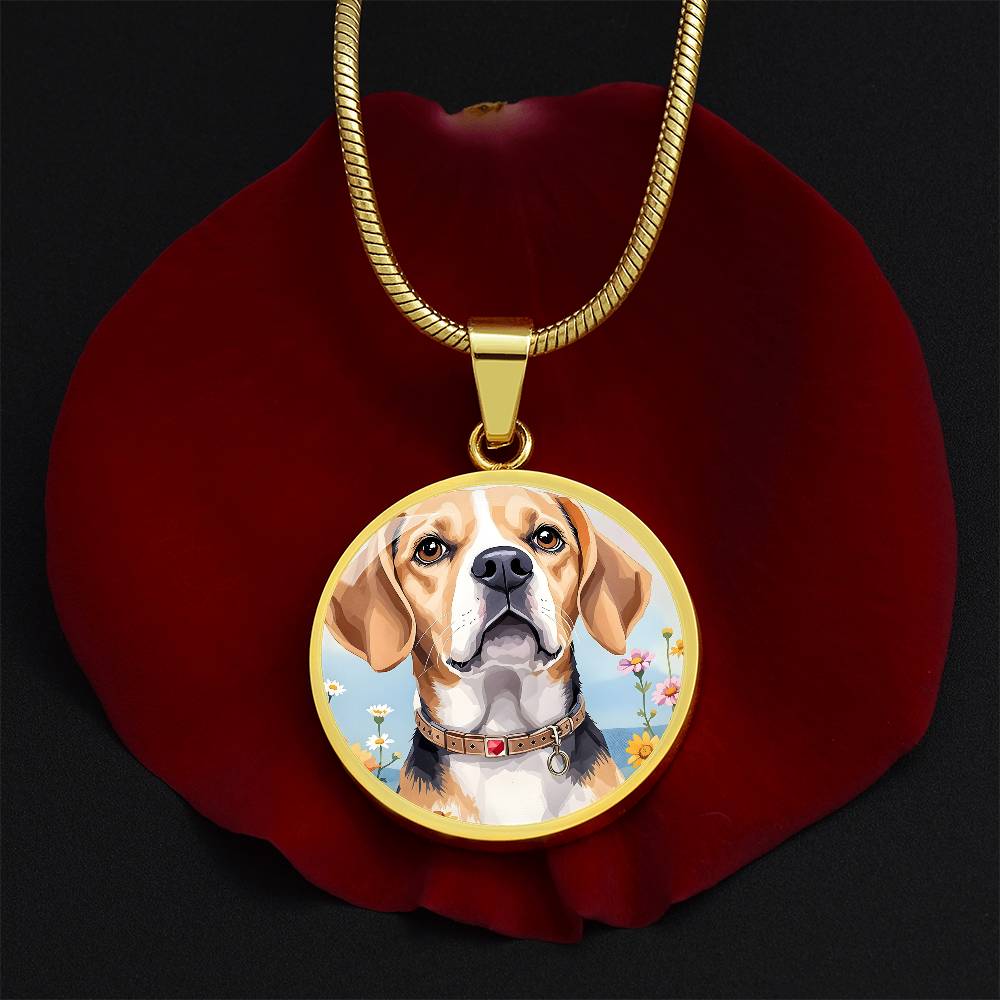 Beagle Dog Pendant Necklace