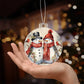 Snowman Acrylic Christmas Ornament-[Heartfelt Family Gift]