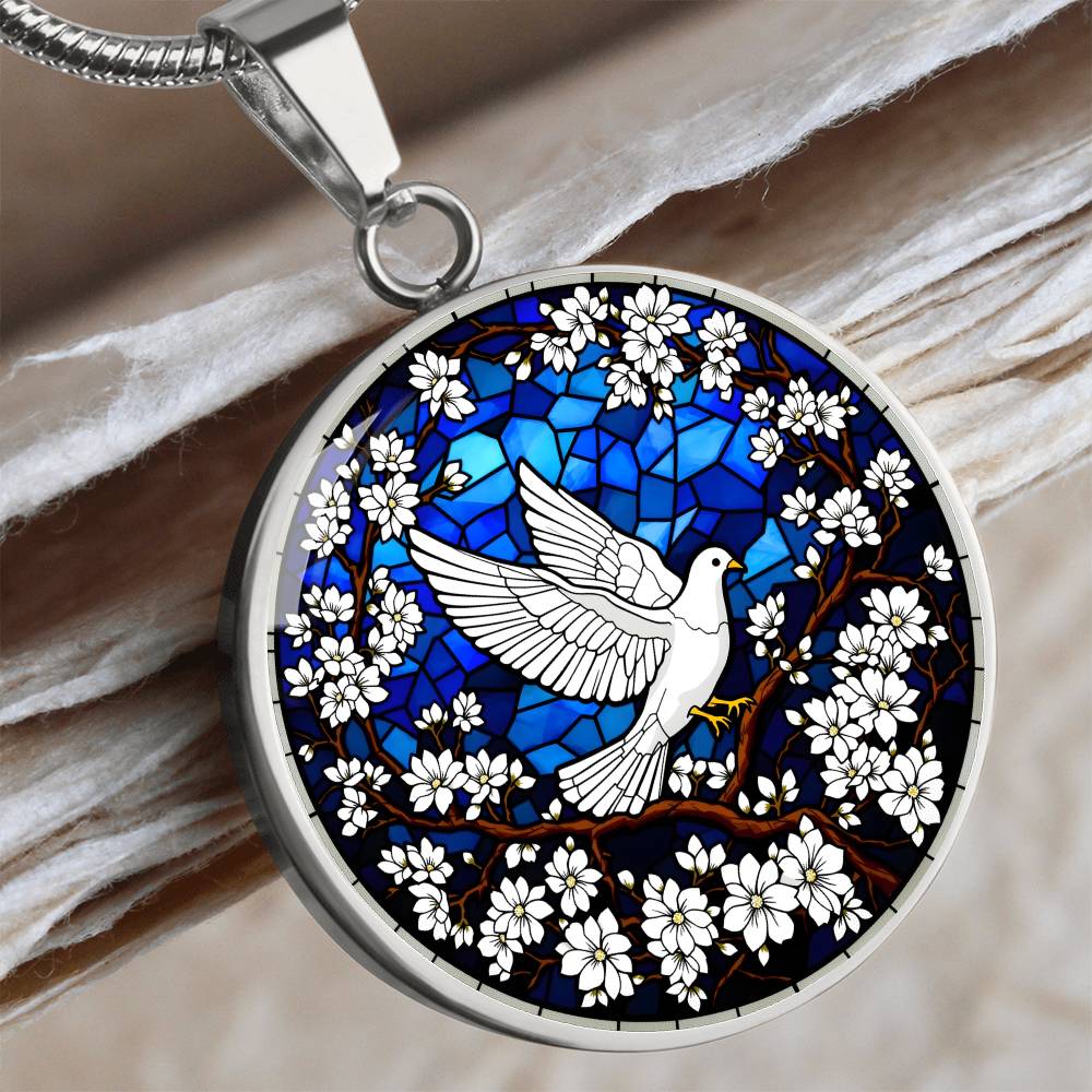 Personalized Dove Pendant Necklace