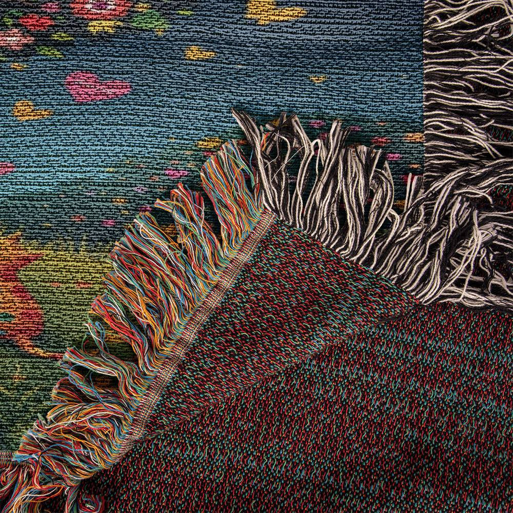 Cat Tree of Life Woven Cotton Throw Blanket-[Heartfelt Family Gift]