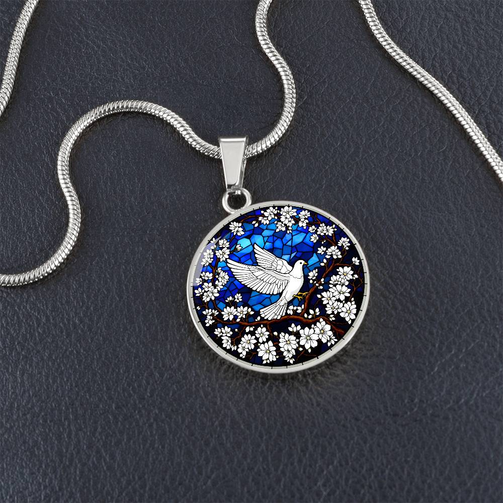 Personalized Dove Pendant Necklace