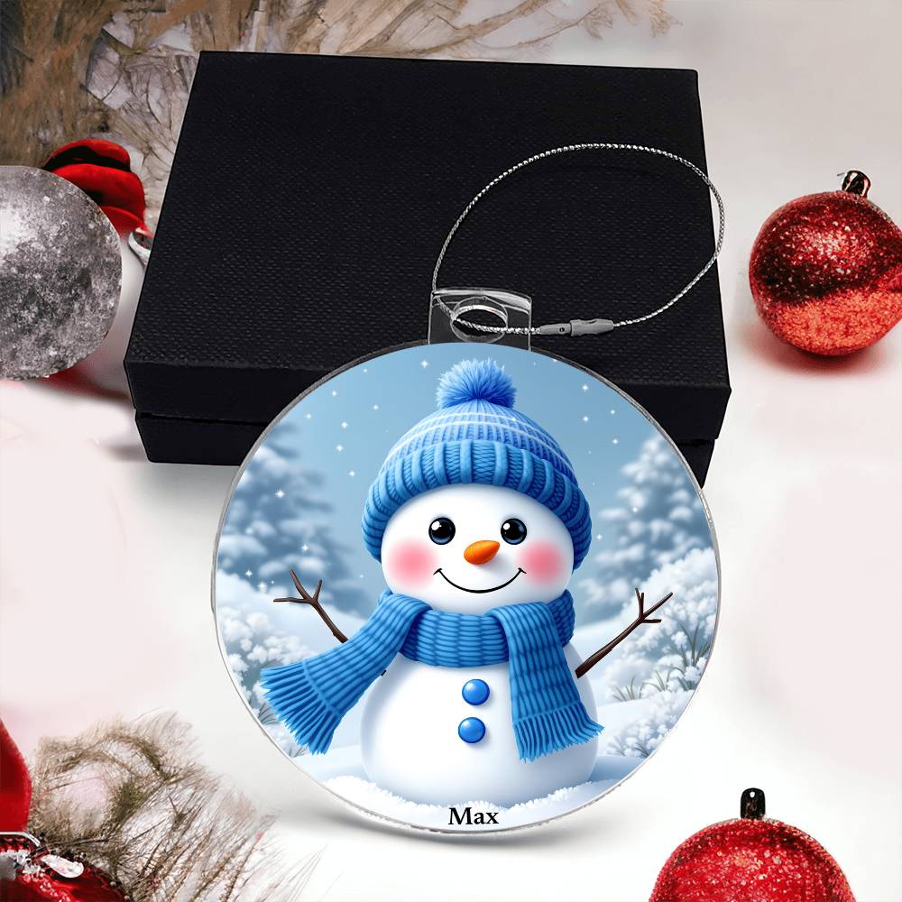 Snowman Acrylic Ornament