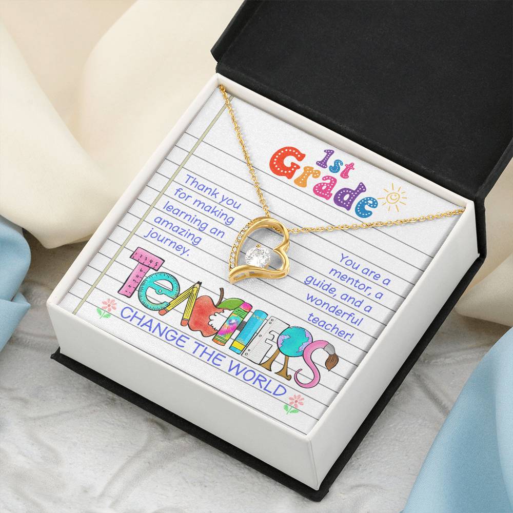 Teacher Thank You Necklace Gift
