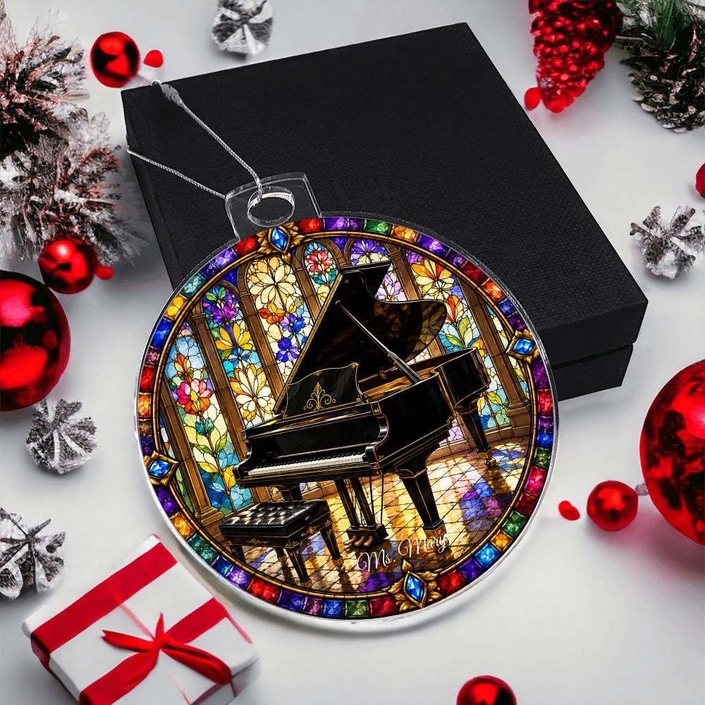 Piano Christmas Ornament Gift