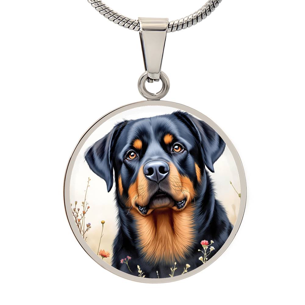 Rotweiller Pendant Necklace