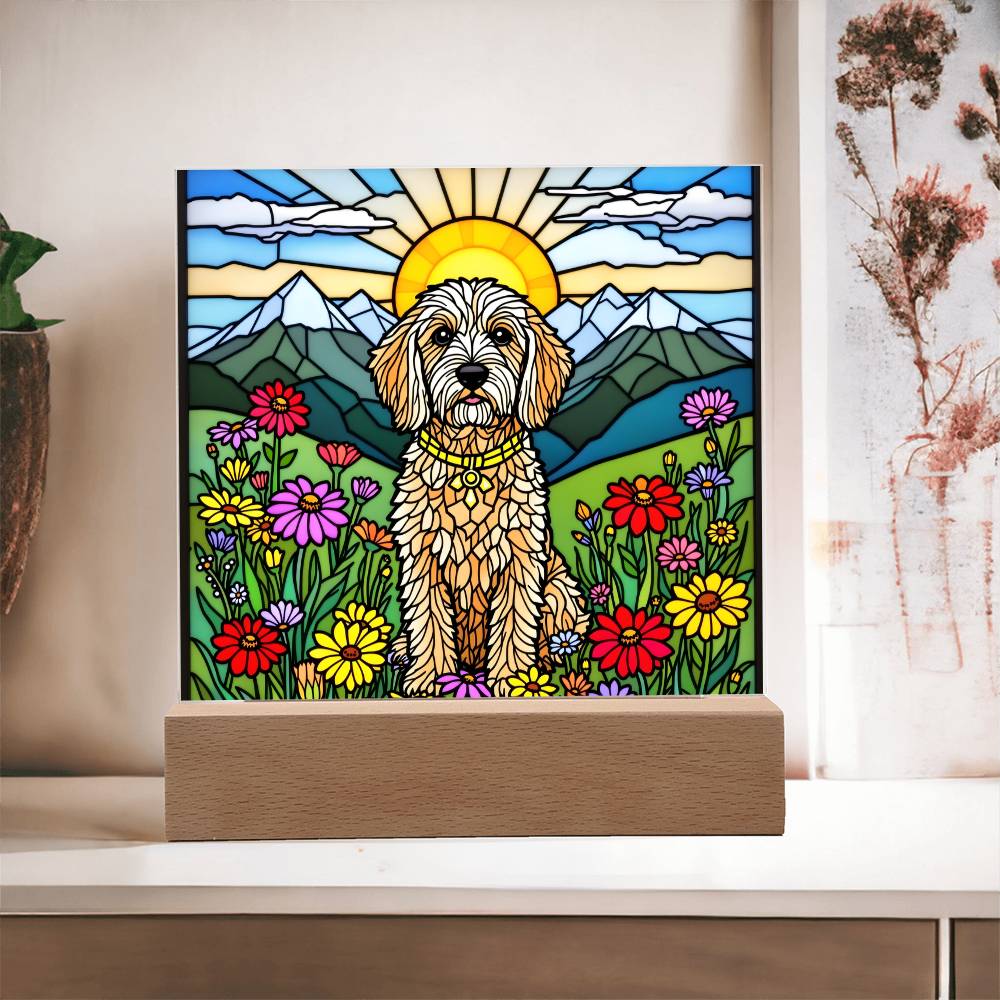 Labradoodle Lighted Plaque