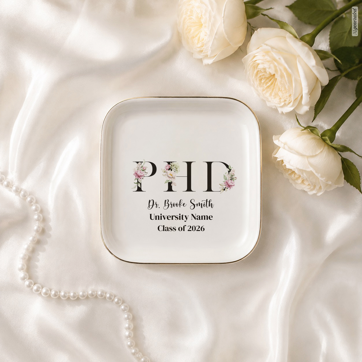 PhD Graduation Jewelry Dish