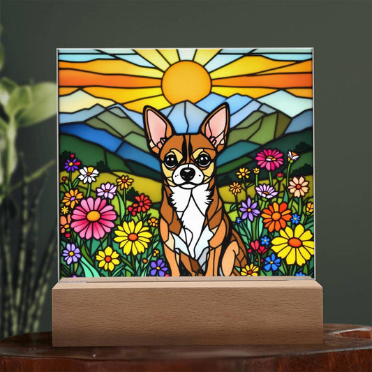 Chihuahua Dog Lighted Plaque