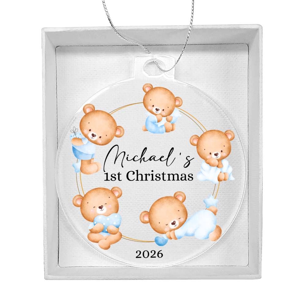 Baby's 1st Christmas Custom Ornament