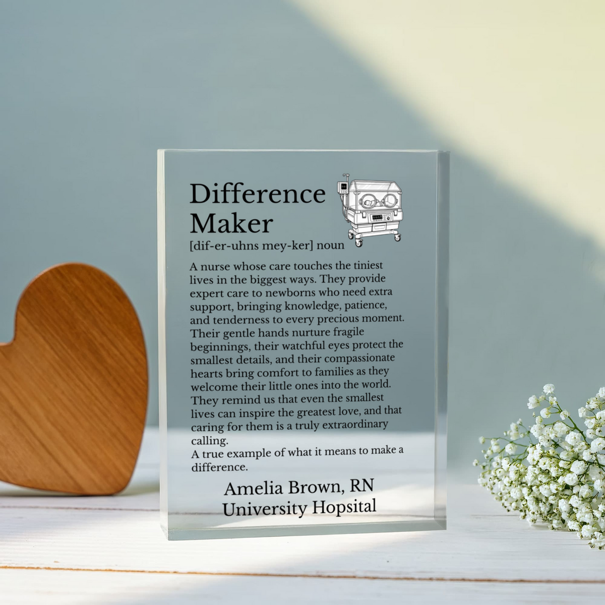 NICU Neonatal Nurse Appreciation Plaque