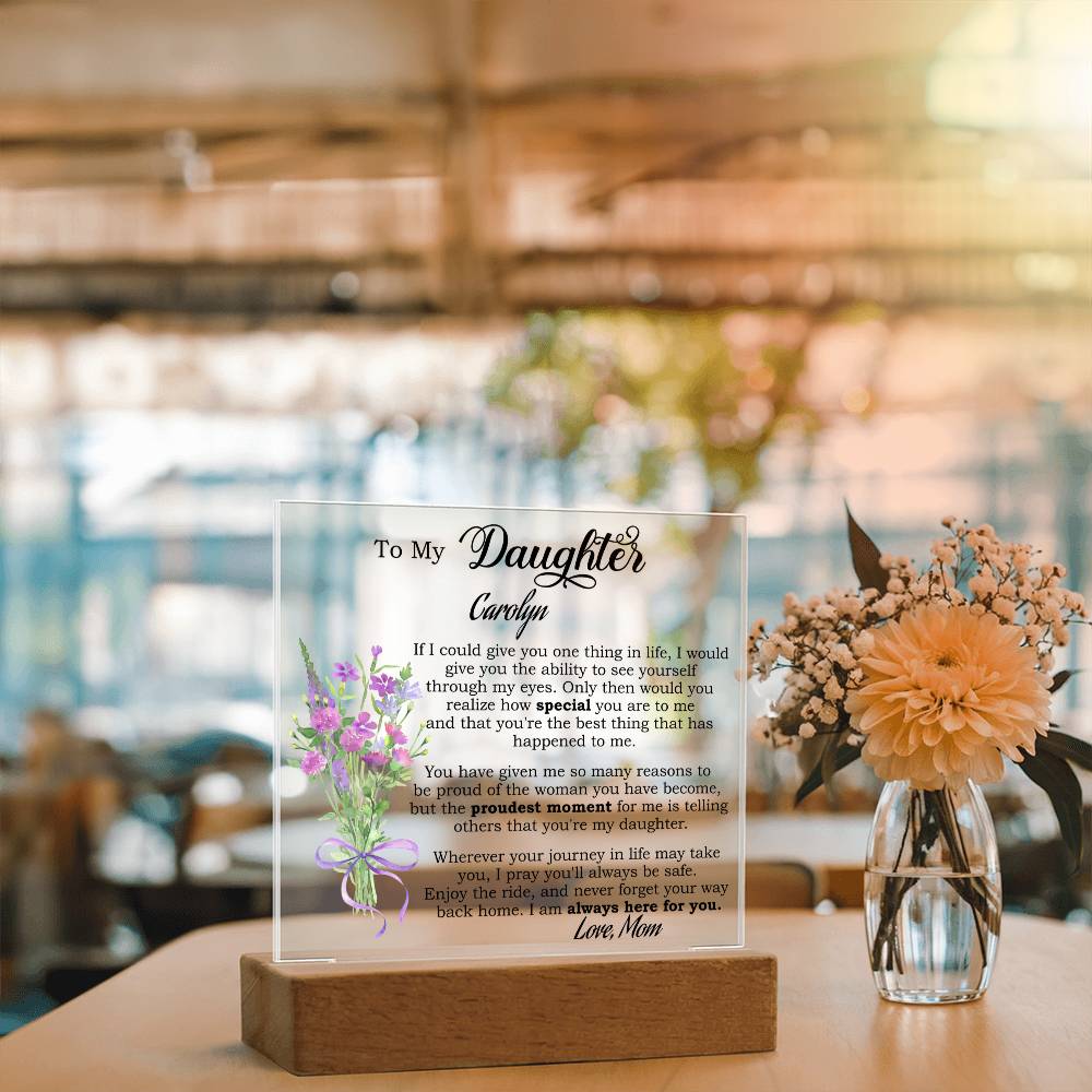 Personalized Daughter Plaque