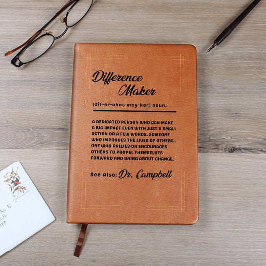 Difference Maker Personalized Journal-[Heartfelt Family Gift]