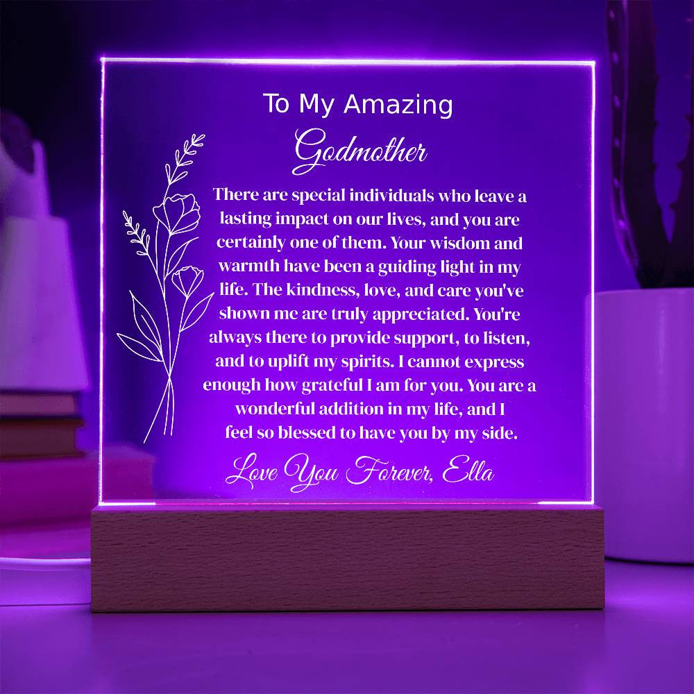 Godmother Lighted Plaque