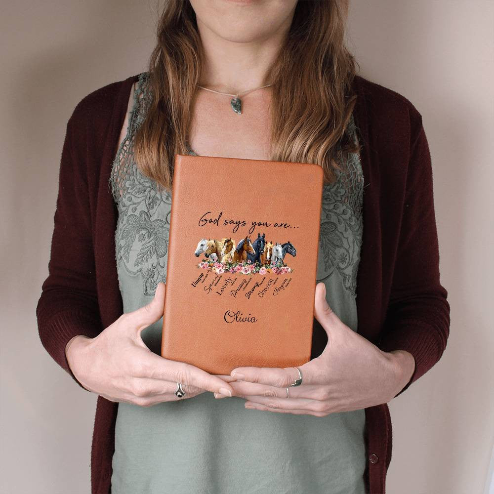 Horses God Says You Are Personalized Name Journal