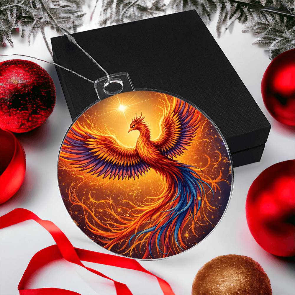 Rising Phoenix Acrylic Ornament