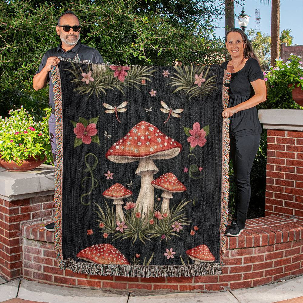 Heirloom Artwork Woven Blanket (Portrait)-[Heartfelt Family Gift]