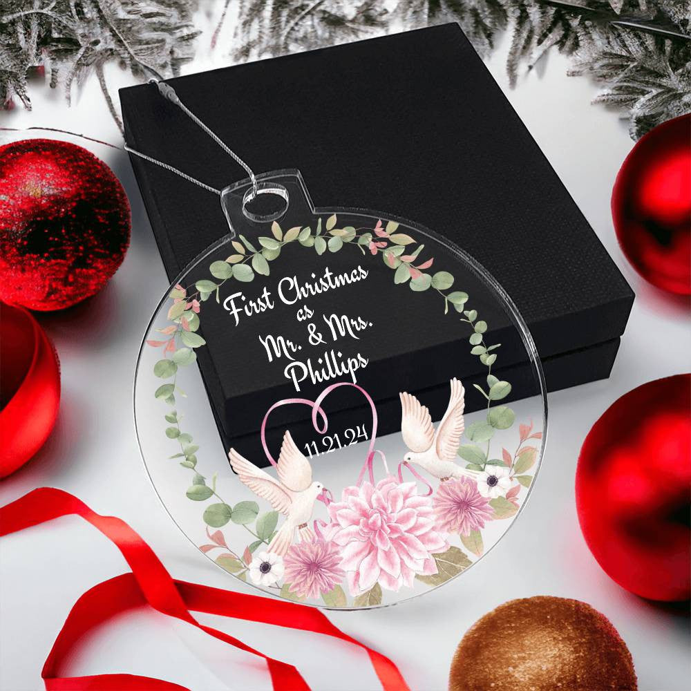 First Christmas as Mr & Mrs Ornament-[Heartfelt Family Gift]
