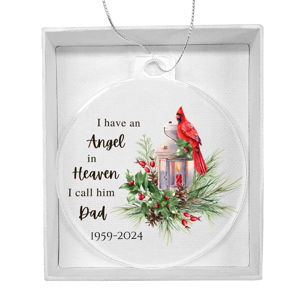 Dad Angel Ornament-[Heartfelt Family Gift]