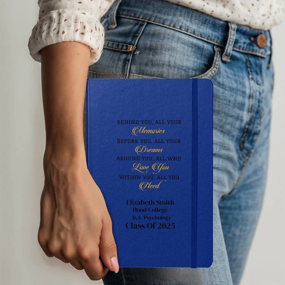 Personalized Graduation Gift - Hardcover Journal with Pockets-[Heartfelt Family Gift]