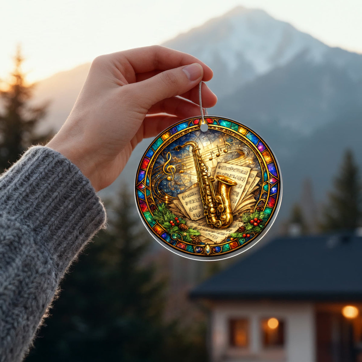 Acrylic Circle Ornament