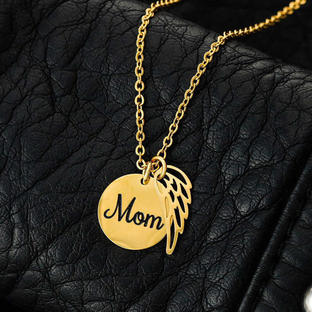 Forever in My Heart Mom Memorial Necklace - Personalized-[Heartfelt Family Gift]