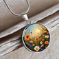 Wildflowers Engraved Necklace-[Heartfelt Family Gift]
