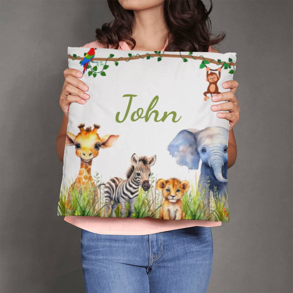 Kids Nursery Safari Zoo Animal Pillow-[Heartfelt Family Gift]