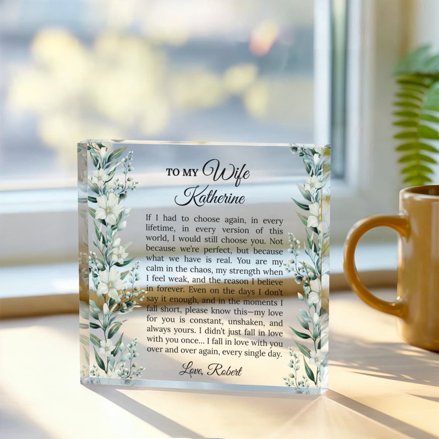 To My Wife Acrylic Plaque
