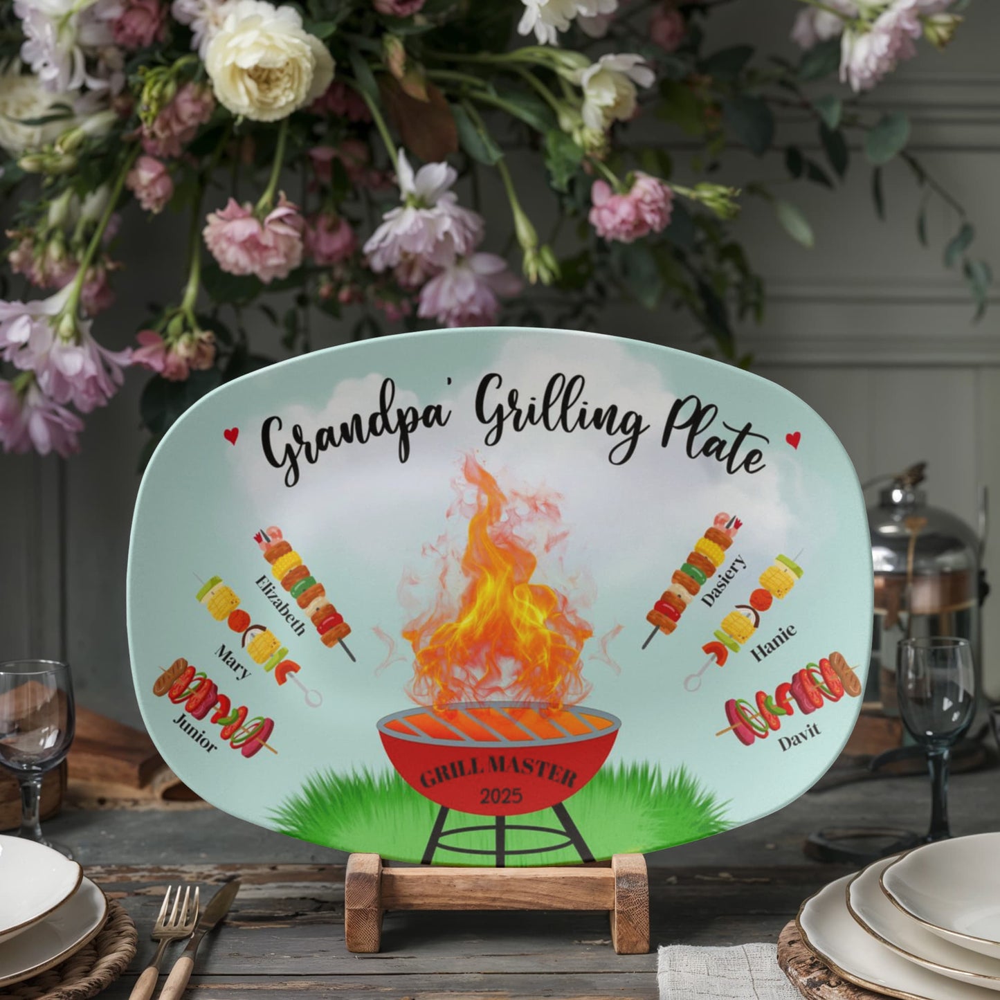 Grandpa's Grilling Platter 10”x14” Platter