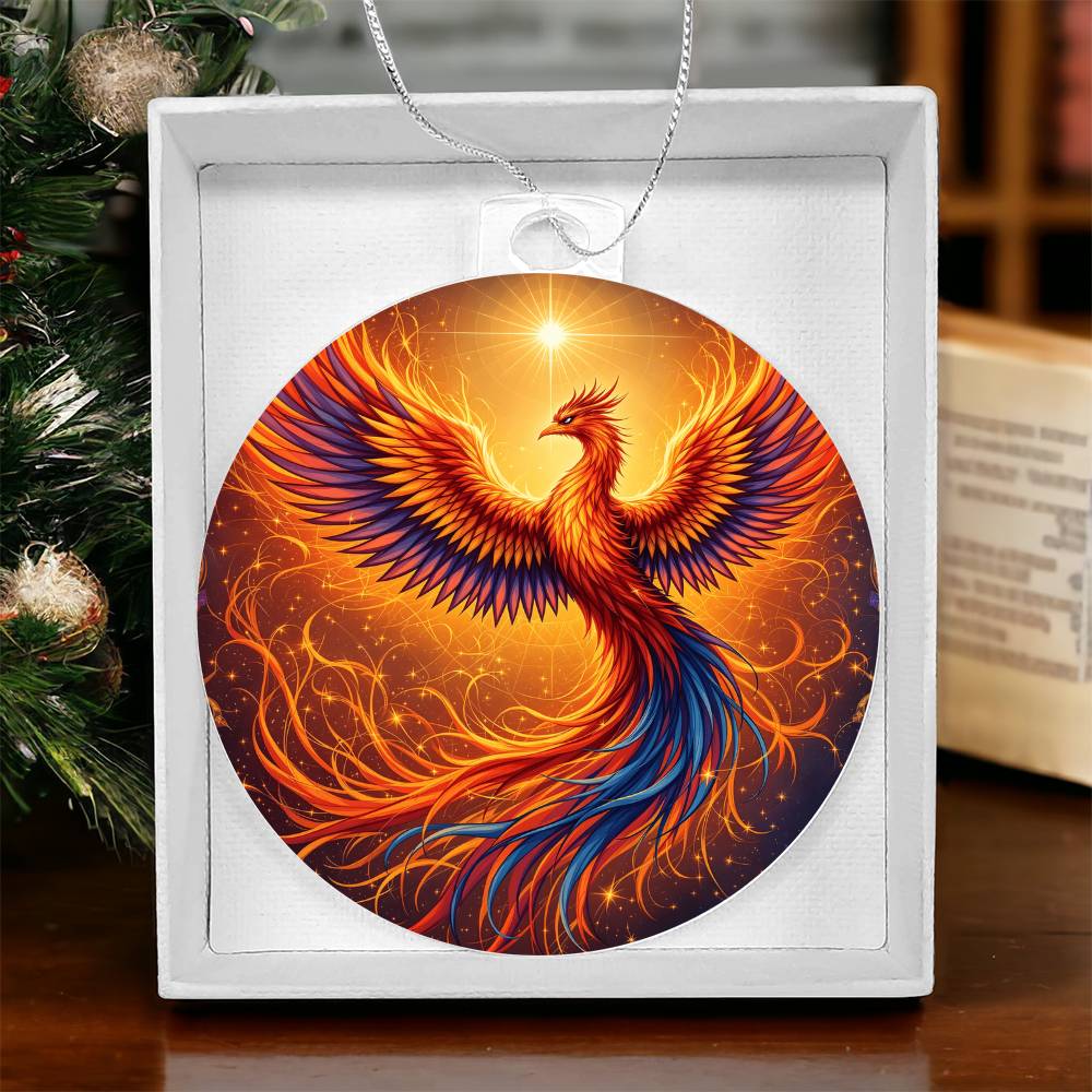 Rising Phoenix Acrylic Ornament