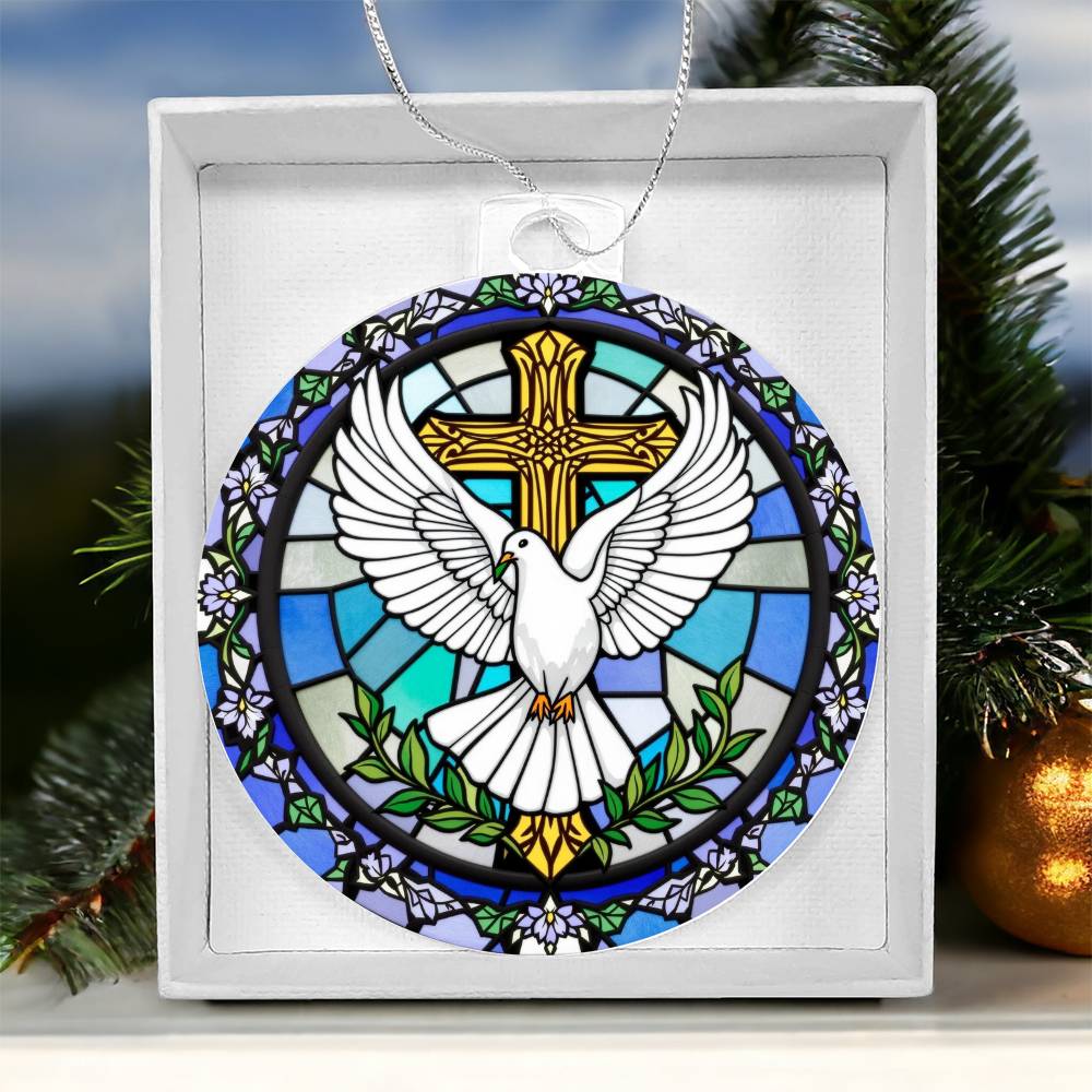 Dove Acrylic Ornament Plaque