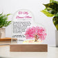 To My/Our Bonus Mom Acrylic Heart Plaque Gift-[Heartfelt Family Gift]