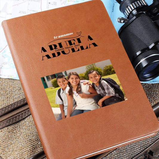 Abuela Journal with Grandkids Names and Photo-[Heartfelt Family Gift]