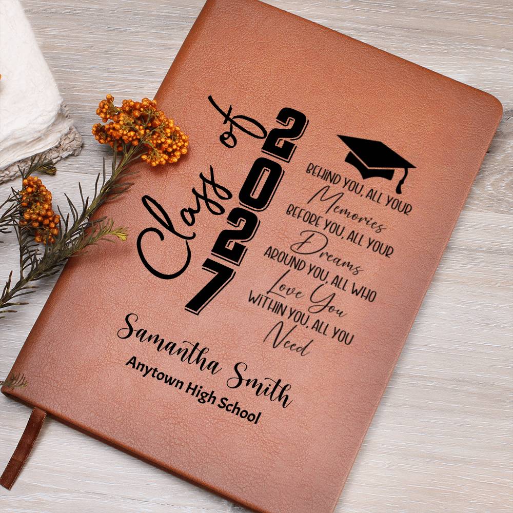 Class of 2027 Graduation Journal, Personalized Senior Notebook, High School Memory Book, Graduate Gift, Graduation Keepsake Journal